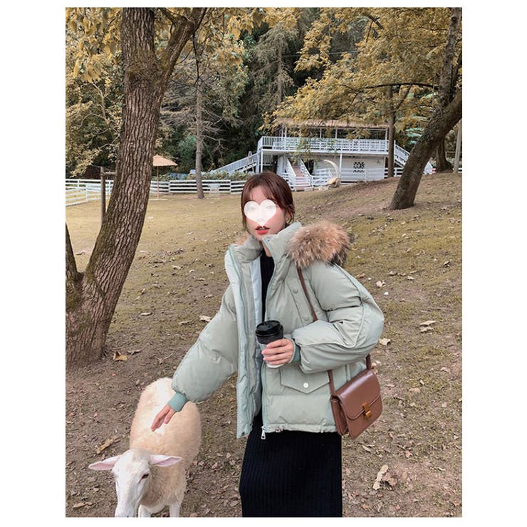 フード付きダウンジャケットレディース 中綿アウター Y2K[品番