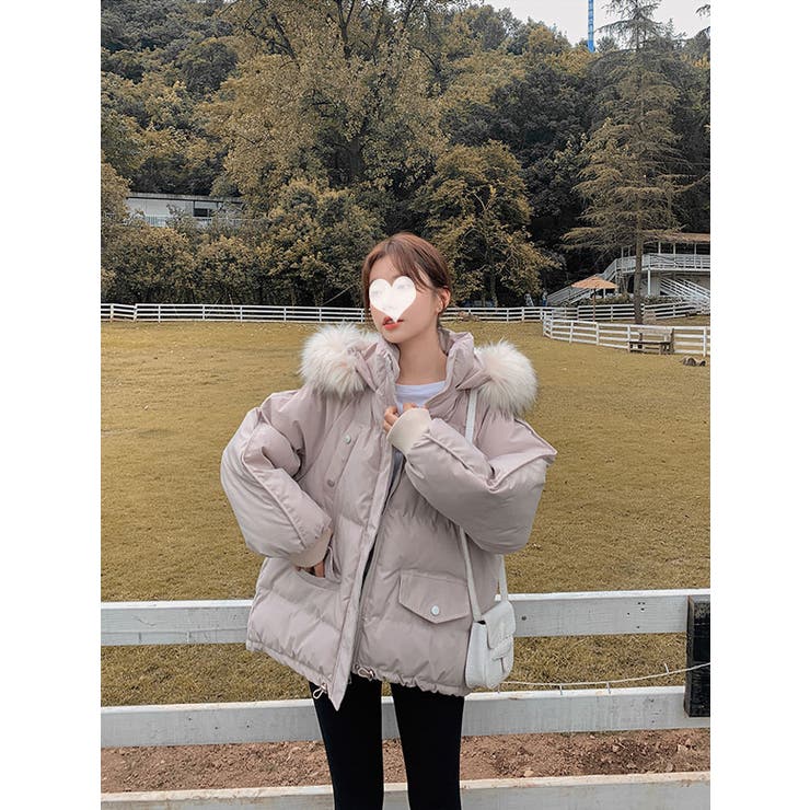 フード付きダウンジャケットレディース 中綿アウター Y2K[品番