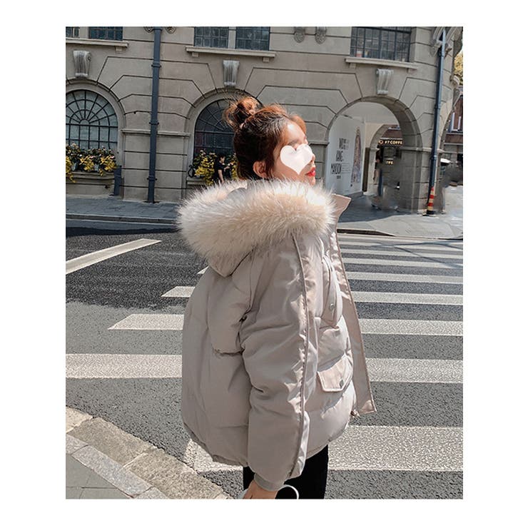 フード付きダウンジャケットレディース 中綿アウター Y2K[品番