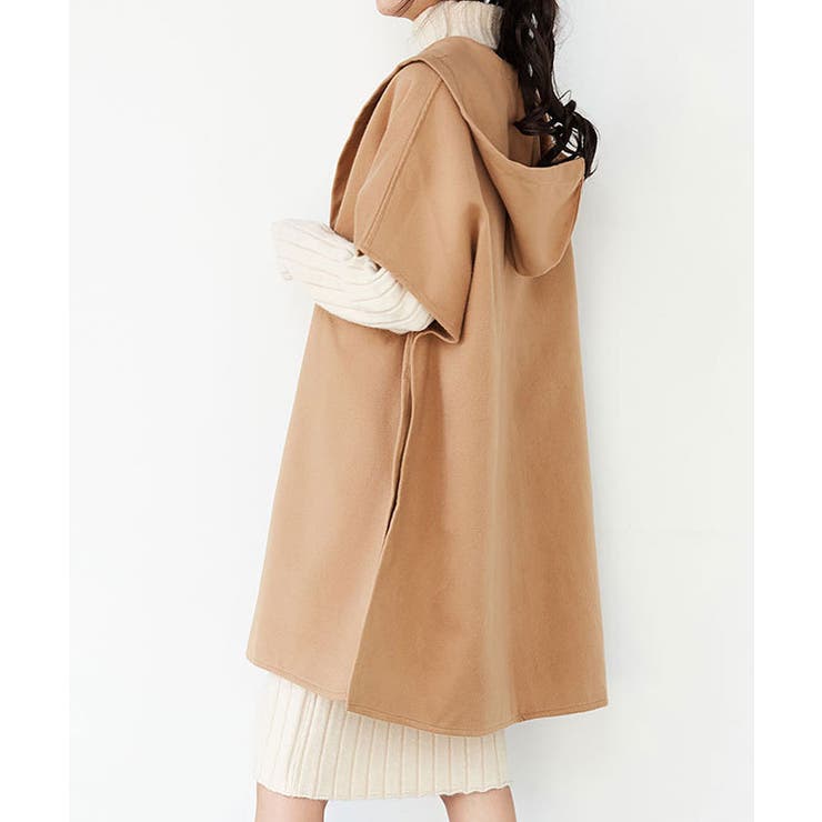 OHGA リバーポンチョ キャメル 【公式通販】