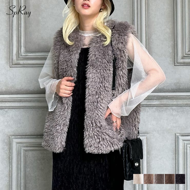 くるくるファーベスト[品番：SPRW0009850]｜SpRay（スプレイ）の