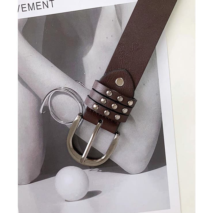 スタッズベルト Y2K ダブルスタッズ[品番：NETW0002022]｜Riff（リフ