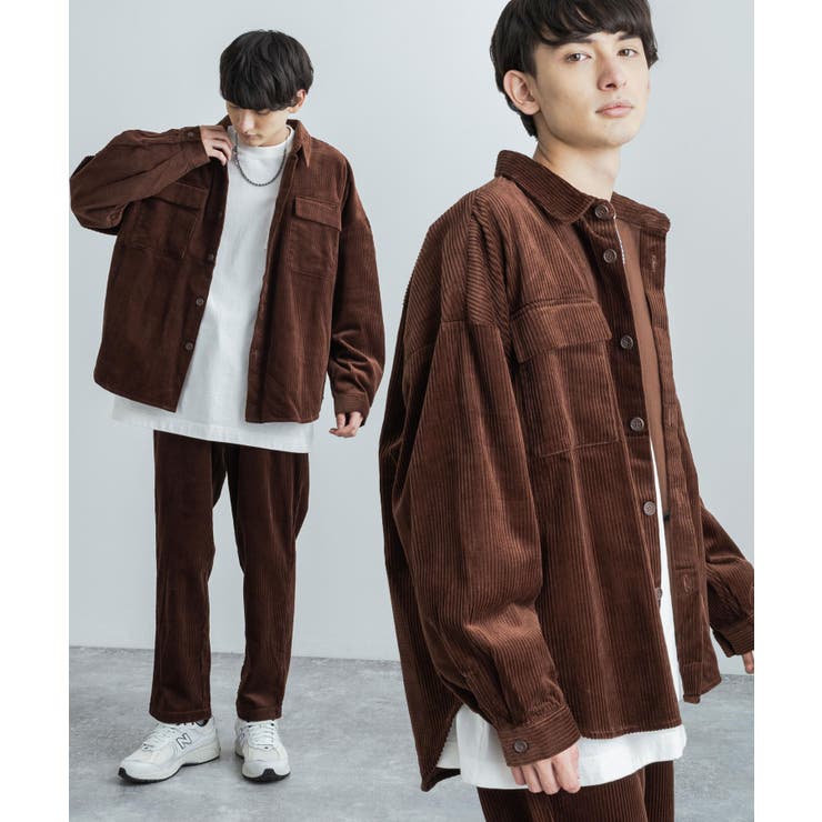 コーデュロイセットアップ メンズ ワイドジャケット[品番：OE000006416