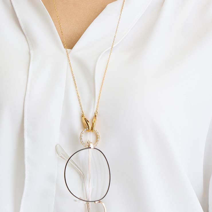 眼鏡ホルダー 日本製 ネックレス[品番：MLOA0002889]｜Melody