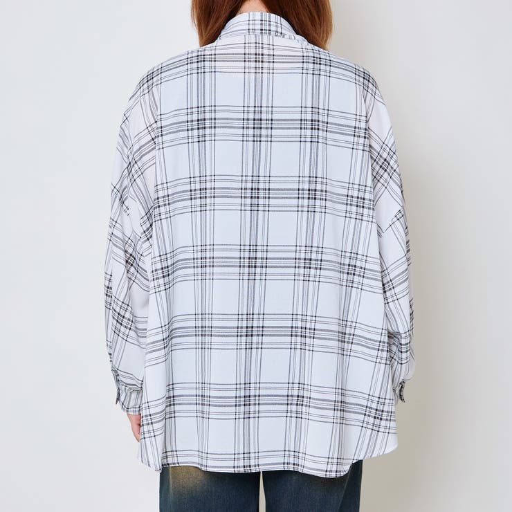 タンクトップ付き×チェック柄》レディース 抜け感シャツ 2点セット 春