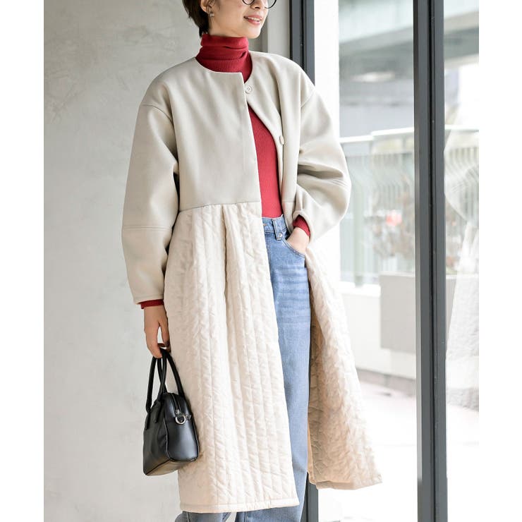 異素材MIXモッズコート | PUAL CE CIN(ピュアルセシン)レディース