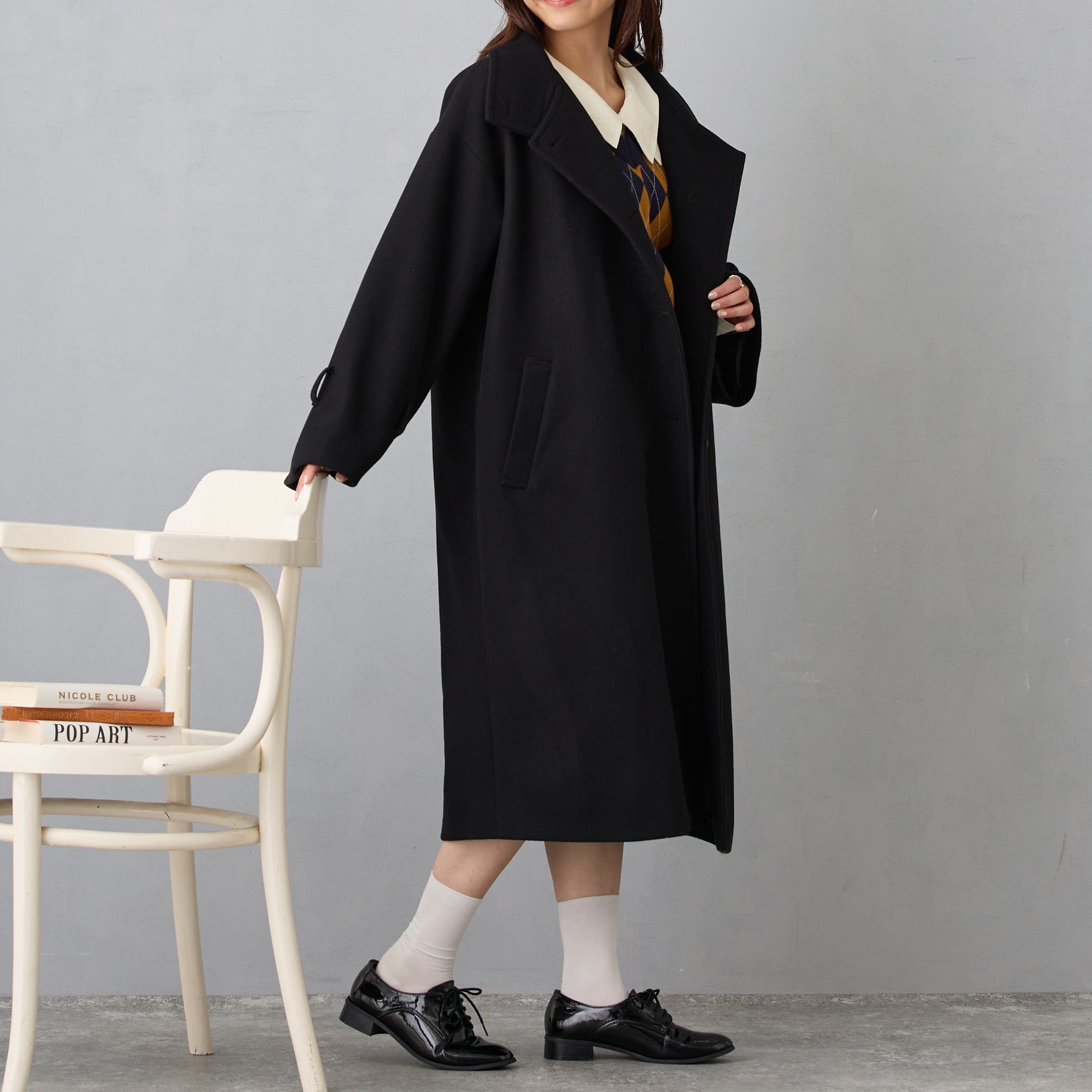 スタンドカラーコート[品番：NICW0006316]｜NICOLE（ニコル）の