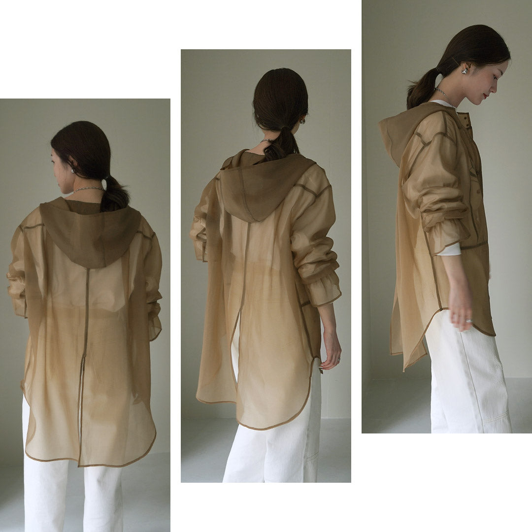 CYAN TOKYO（シアン トーキョー） ソフトオーガンジー シャツ フ