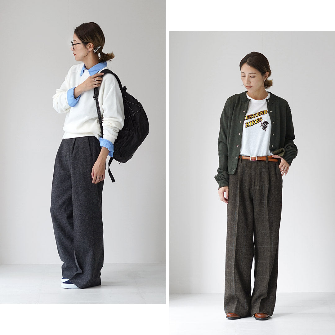 SHINZONE（シンゾーン） ウール セミ フレア パンツ 25AMSPA09