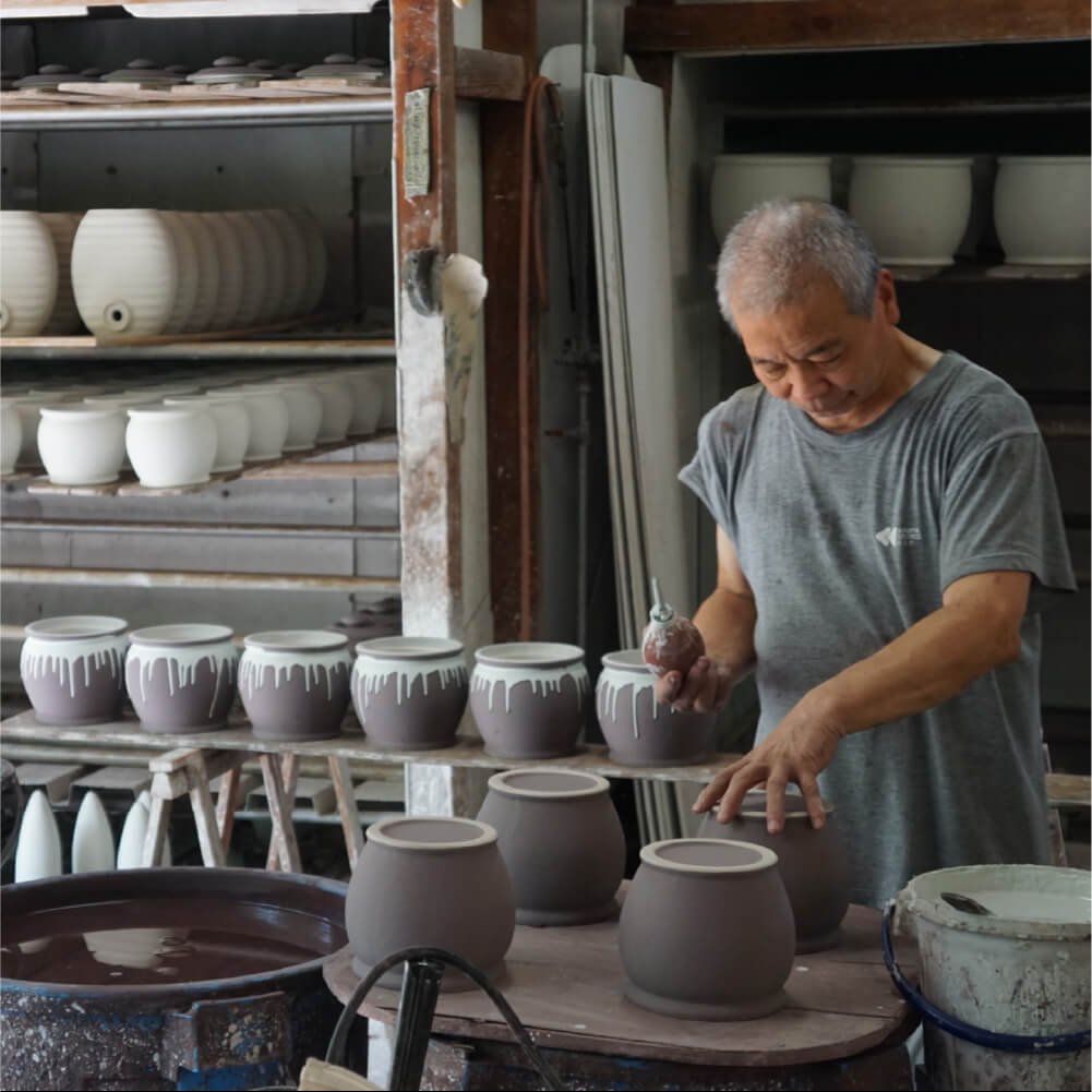 弥満丈欅窯 ふた付かめ（2合）無釉 ｜のレン神楽坂【公式通販】発酵