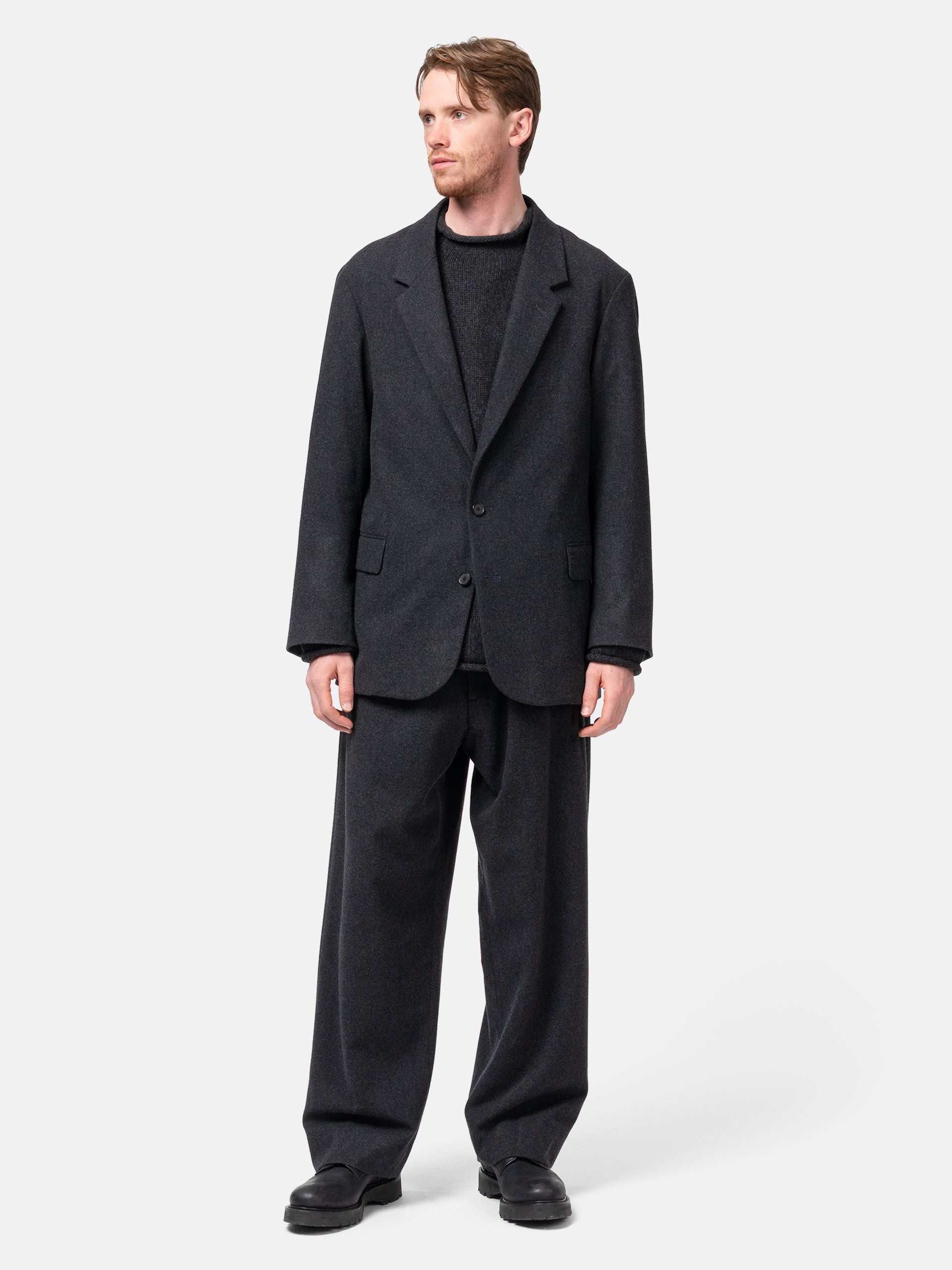 AURALEE Light Wool Max Gabardine Jacket Dark Gray | HAVEN