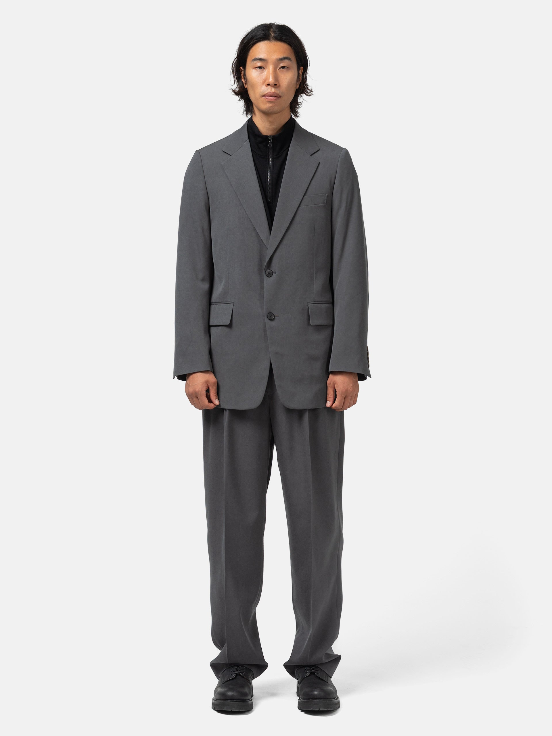 AURALEE Light Wool Max Gabardine Jacket Dark Gray | HAVEN