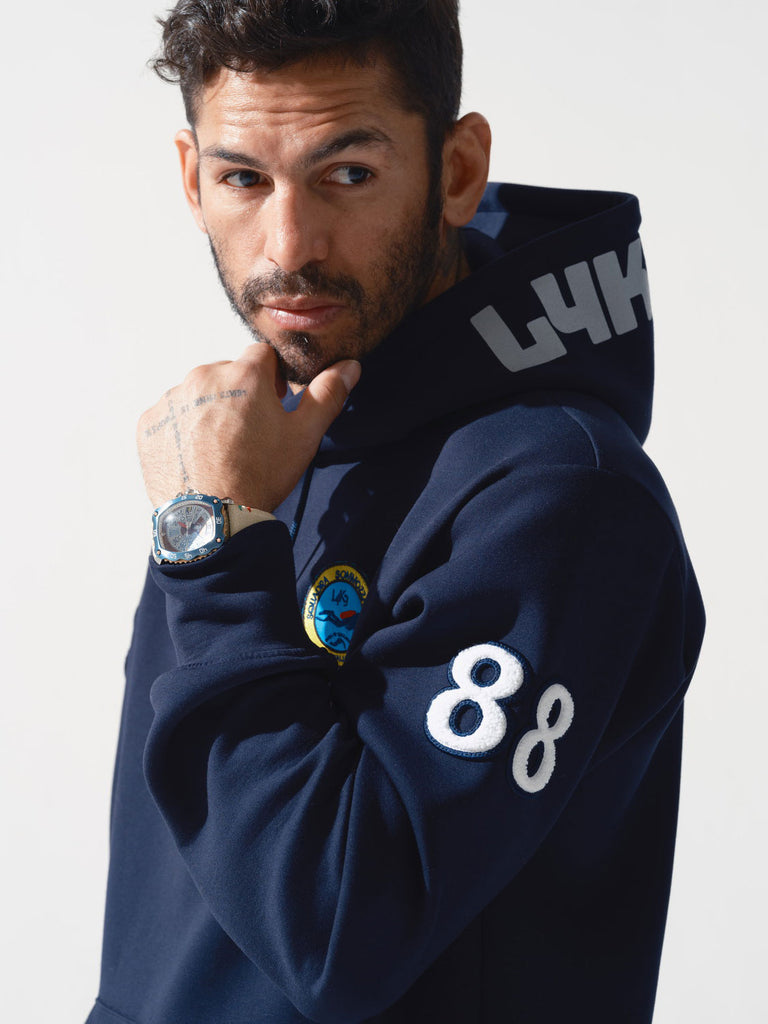 L4K3×muta】ライトボンディングパーカー【43/ネイビー】MMJC-443165LK