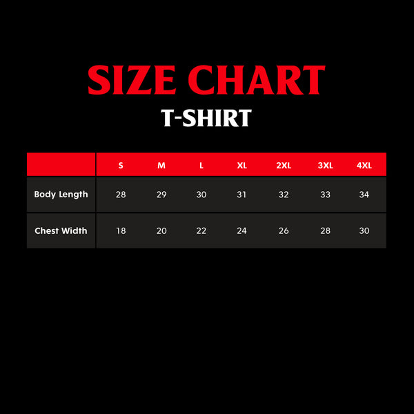 Size Chart: T-Shirt – Death Wish Coffee