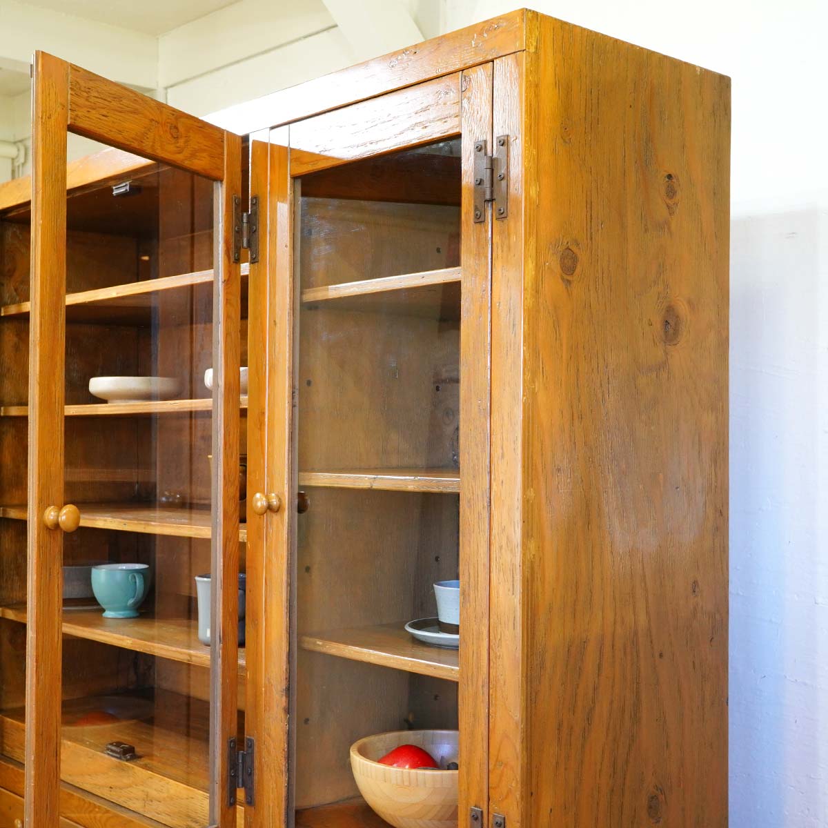 Enfant / アンファン カップボード パイン材 食器棚 希少 中古 味わい