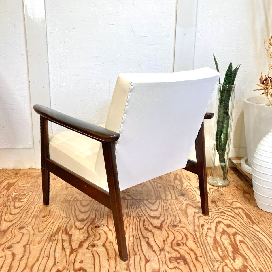 k258 カリモク60 Kチェア1シーター 2脚セット アームチェア アイボリー