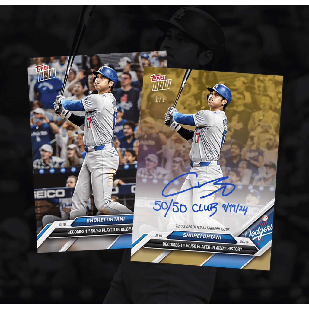 大谷翔平 50-50 達成試合 未使用チケット トップローダー付き（席番号