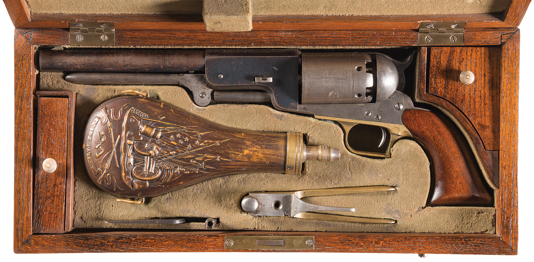Cased Colt Model Colt Civilian Walker Revolver | Rock Island Auction