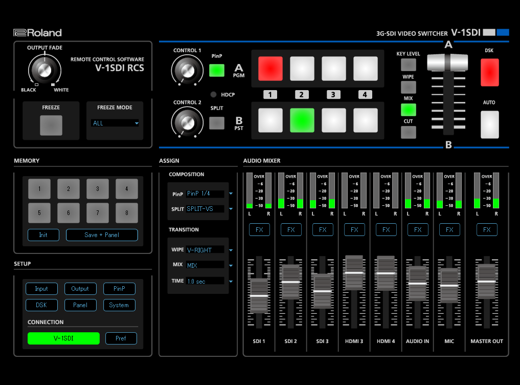 創業祭2026】Roland V1SDI HDビデオスイッチャー - 業務用撮影・映像