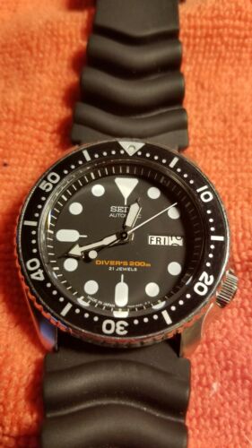 Seiko 7s26-0020 Skx007j Men's Diver Watch Japanese Made in Japan