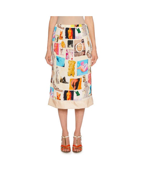 MARNI（マルニ）の「Marni Art Collage Print Midi Skirt（スカート