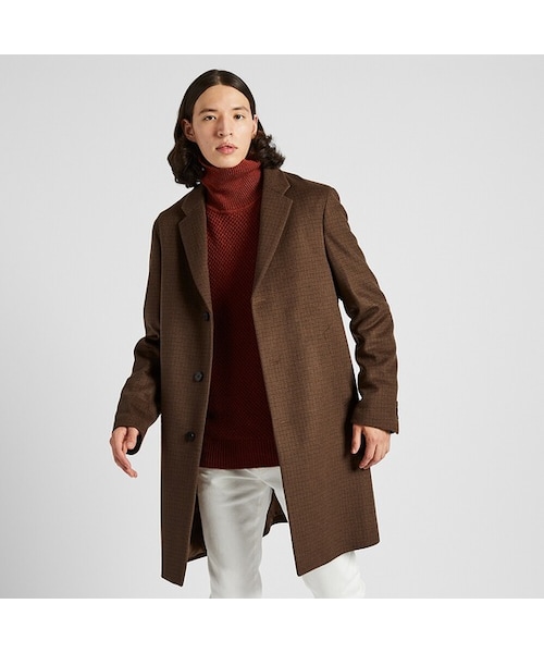 UNIQLO（ユニクロ）の「ウールカシミヤチェスターコート（柄）（その他
