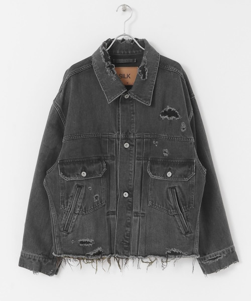 doublet（ダブレット）の「doublet DAMAGED SILK DENIM JACKET
