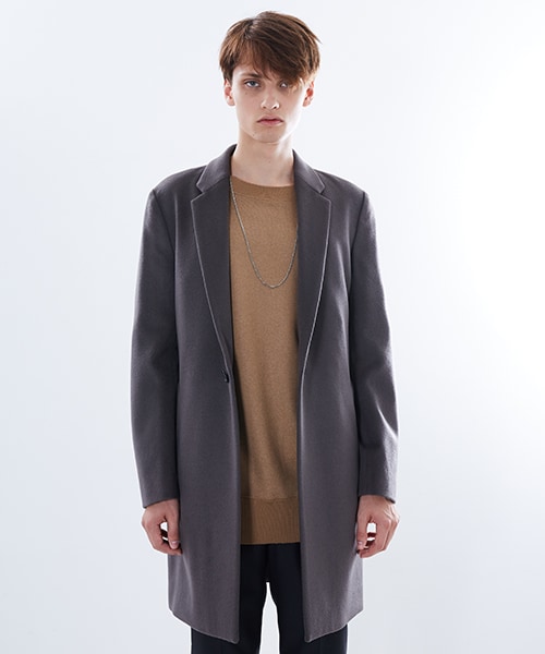 N.HOOLYWOOD（N.ハリウッド）の「1Bチェスターコート ブラック