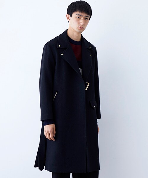 CULLNI 17AW ライダース コート タイロッケン ブラック サイズ1 CULLNI