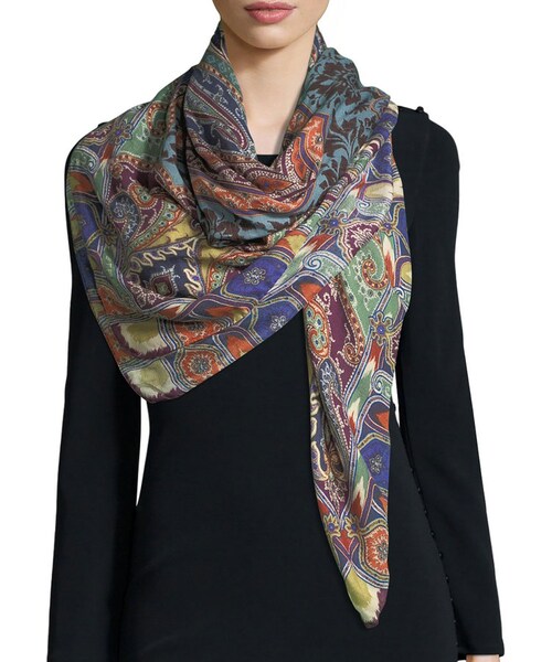 ETRO（エトロ）の「Etro Bombay Silk Scarf（バンダナ/スカーフ）」 - WEAR