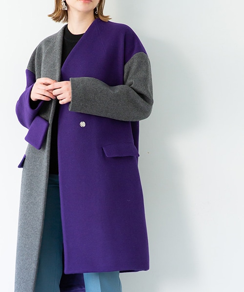 UN3D.（アンスリード）の「バイカラーコート（）」 - WEAR