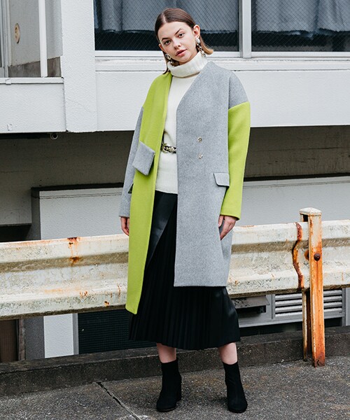 UN3D.（アンスリード）の「バイカラーコート（）」 - WEAR