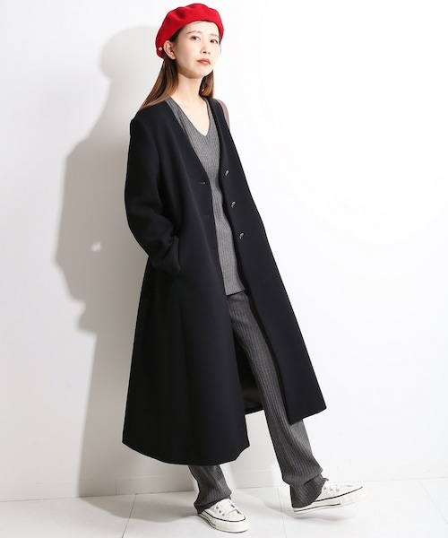 IENA（イエナ）の「《追加》IENA LA BOUCLE モッサーVネック フレア