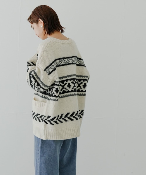 URBAN RESEARCH（アーバンリサーチ）の「ハンドニットカウチンZIPUP