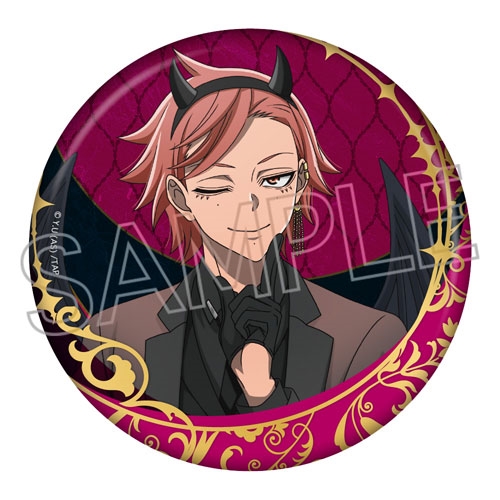 桃源暗鬼 天使と悪魔 箔押し缶バッジ 花魁坂京夜