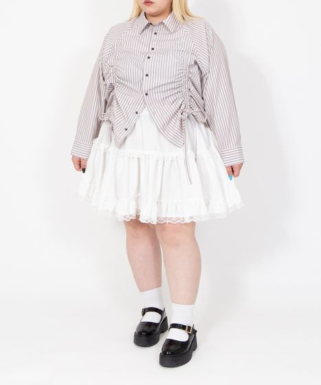 レースティアードミニスカート[商品：PN26SS-016] - PUNYUS Online