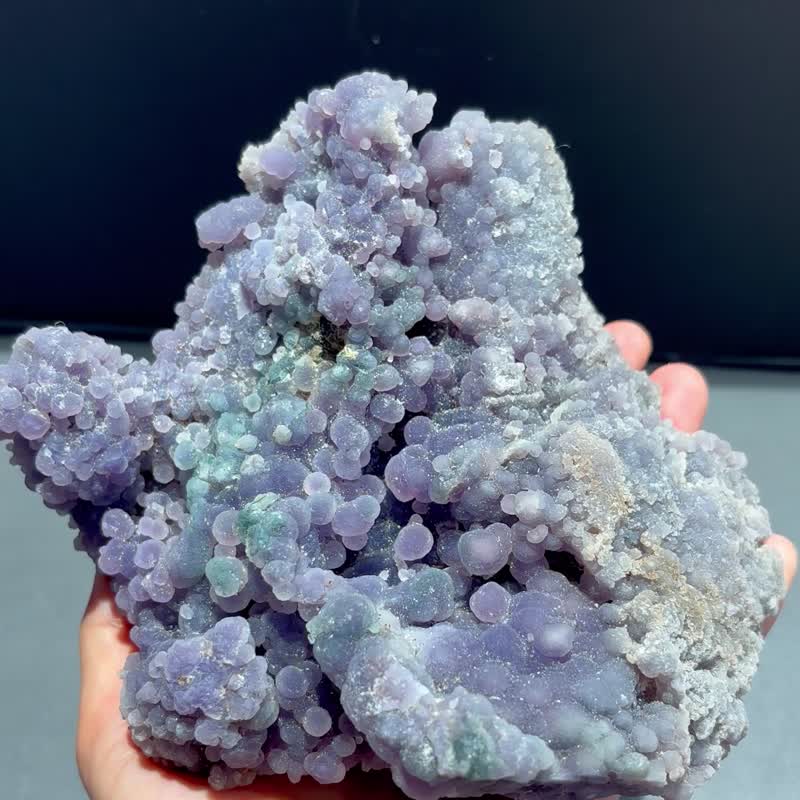 香港 *奇石シリーズ* 天然 グレープアゲート 原石 Natural crystal