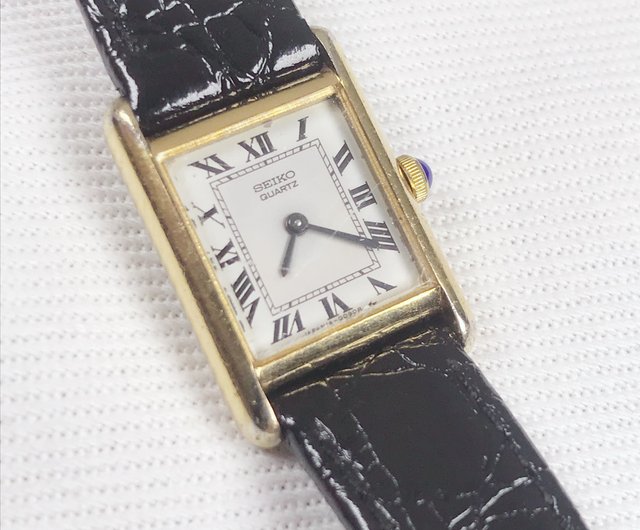 台湾 セイコータンクモデル1980年代ヴィンテージレディース腕時計