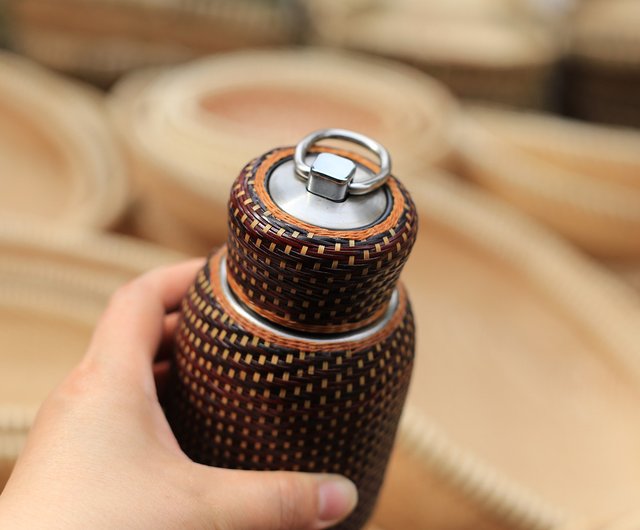竹編みシリーズ | 無形文化遺産竹編みカバー携帯魔法瓶カップ | 手染め