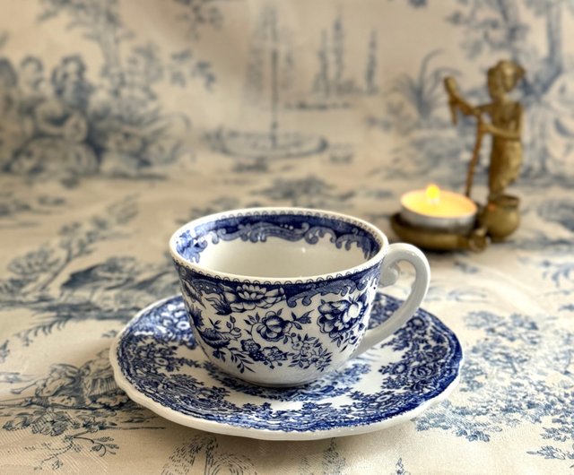 台湾 40231-フランスアンティーク K&G LUNEVILLE ティーカップ