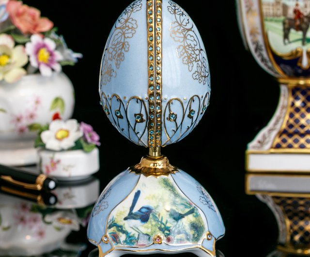 台湾 アメリカ Bradford ロシアの皇帝エッグ 鳥のさえずりと花の香り