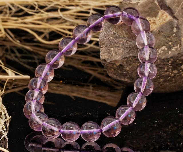 送料無料】香港 パープルアゼツライト 8mm クリスタルブレスレット