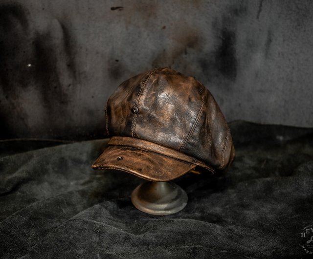 CALEE レザーキャスケット アメカジ ルード CALEE レザーキャスケット