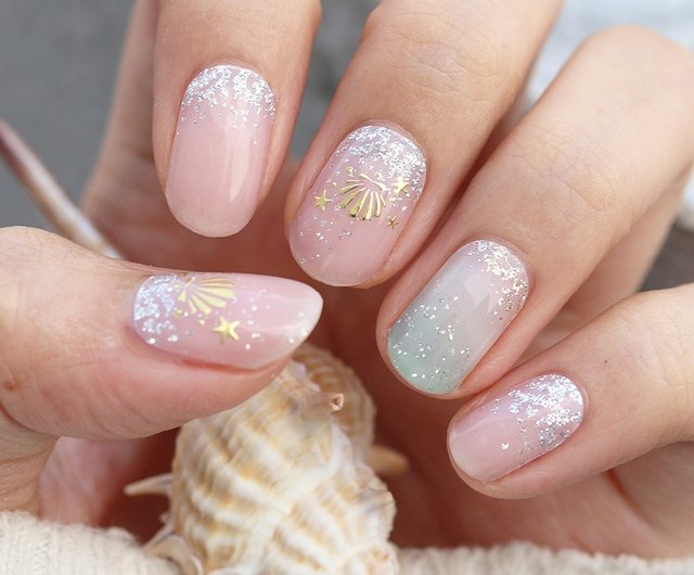 香港 【ルナカカ ジェルネイルシール】C00981 青春の夢の海はシンプル