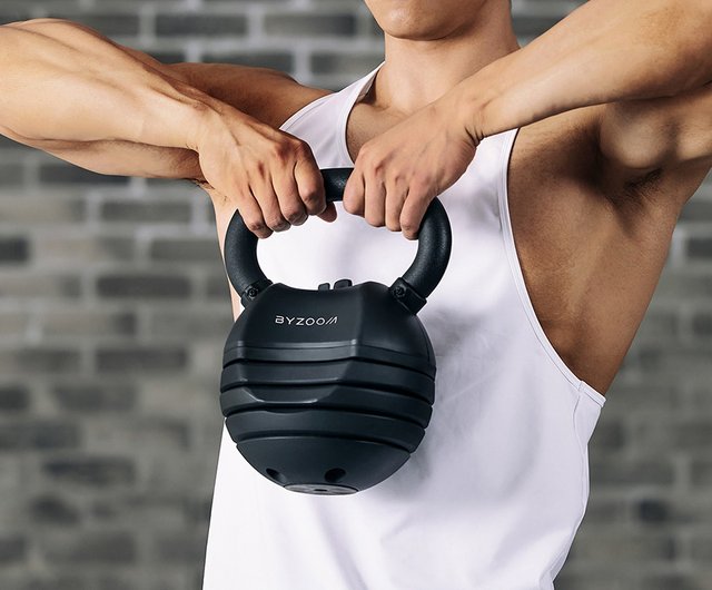 アジャスタブルケトルベル 13.6kg 5段階重量クイック調整ケトルベル