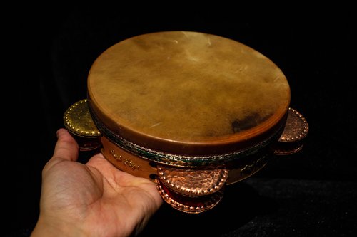 エジプシャン レク タンバリン アラブタンバリン ケース付