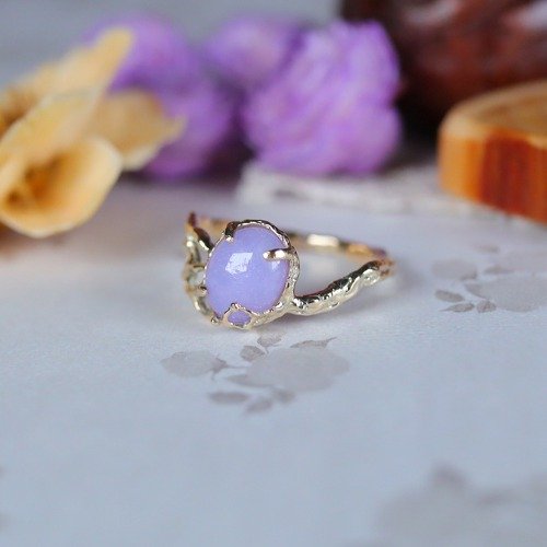 ラベンダー翡翠 指輪 k10 ゴールド MIREYA jewelry | リング・指輪