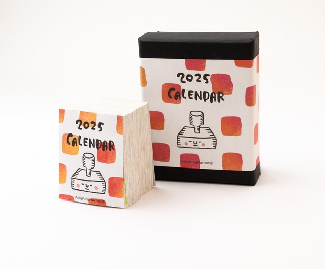 RiraRiraはんこ日めくりカレンダー2025【箱入り】 RiraRiraはんこ