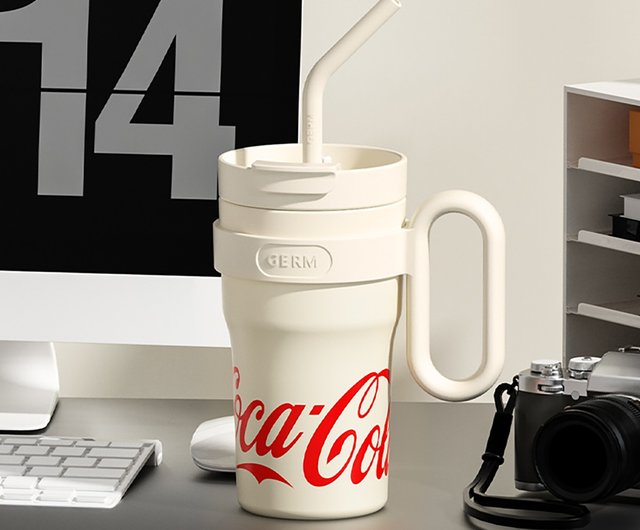 GERM Coca-Cola Big Mac Thermos Cup Large Capacity Straw Water Cup