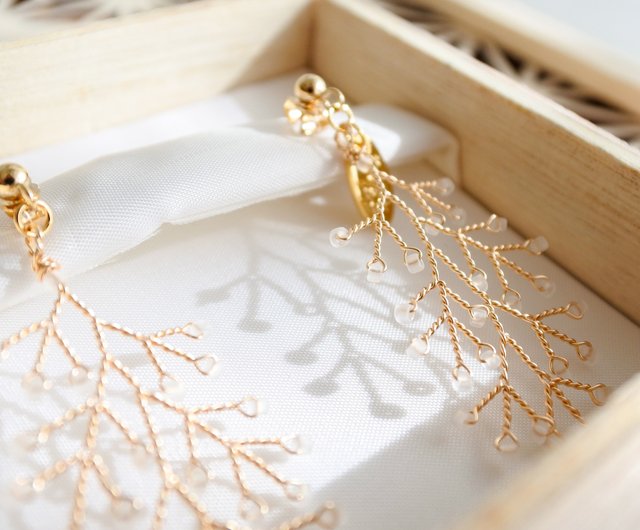 小枝アクセサリー wire accessory 青時雨(aoshigure) 小サイズ 艶消し